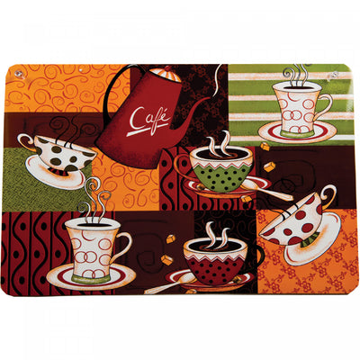 Plastic Placemat Cafe - Set of 12|Napperon en plastique café - ensemble de 12