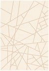 Sadie Abstract Champagne-Taupe Area Rug - 5'3\" x 7'7\"
