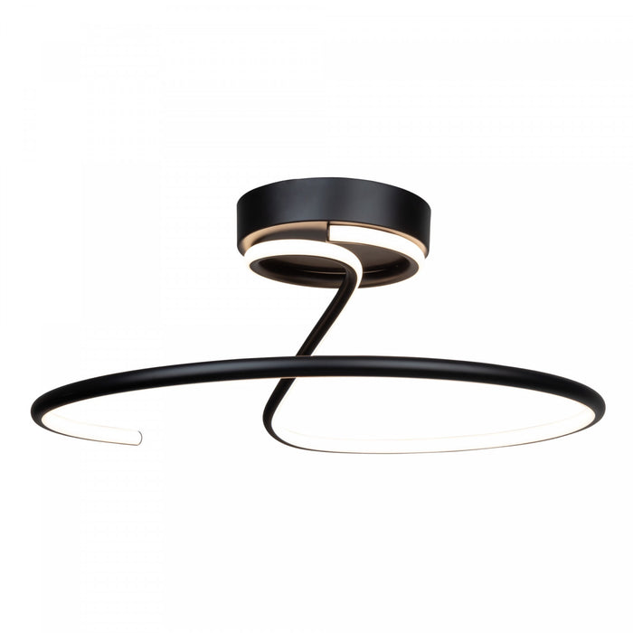 Halo Black Integrated LED Semi-Flush Mount III
