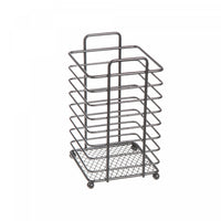 Black Metal Square Cutlery Holder Cookware