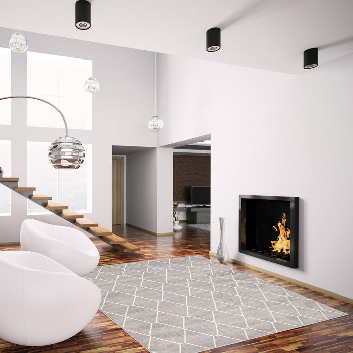 August Grey-White 5'3\" x 7'3\" Area Rug