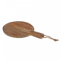 Mango Wood Round Paddle Board Dinnerware