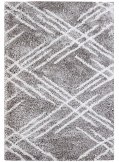 Ker Grey Lines 3x5 Area Rug
