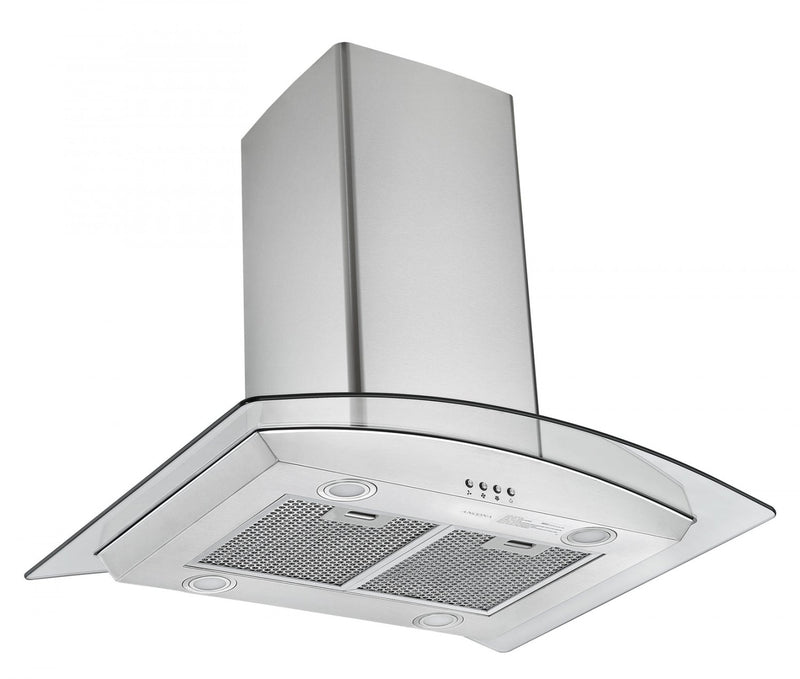 Ancona IGCC630 30\" Island Glass Stainless Steel Range Hood - AN-1404