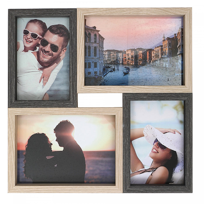 Collage Frame Oakridge 2 - 4 x 6 + 2 - 5 x 7 Frames