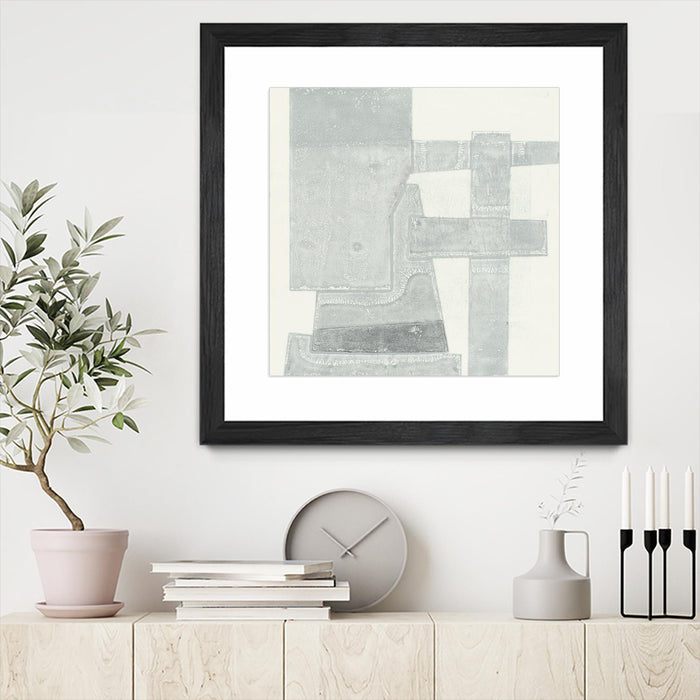\"Orien\" Matted and Framed Black 30x30 Wall Art