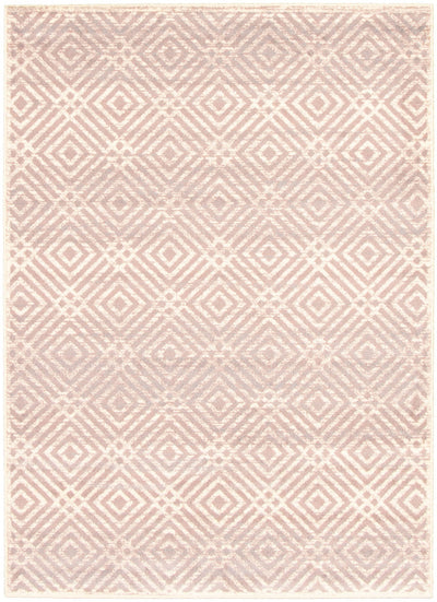 Electra Silver-Rose Area Rug - 7'10" x 10'2"
