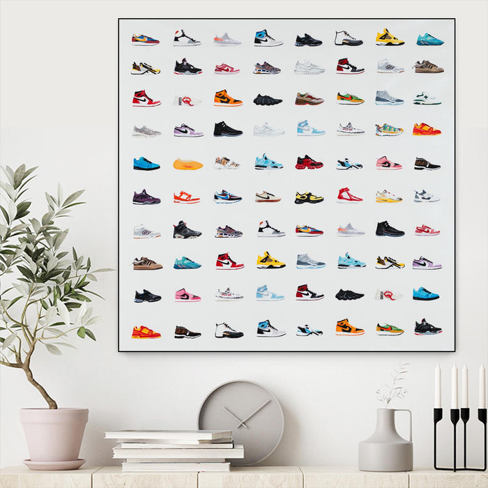 \"Life Is Short Buy The Shoes\" Canvas Framed Black 20x20 Wall Art