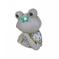 Mango Solar Power Outdoor Figurine Frog Figure