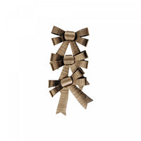 3pc Shiny Bows Gold - Set of 6 Giftwrap