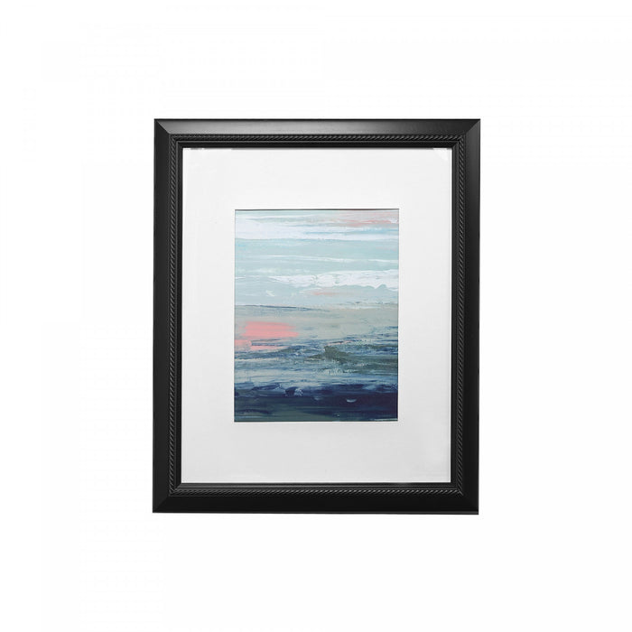 10.5\" x 13.5\" Matted Picture Frame Arcadian Black Frames