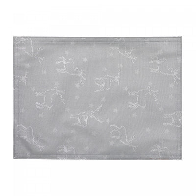 Lurex Placemat Silver Reindeer - Set of 12|Napperon en LurexMC orné de rennes argentés - ensemble de 12