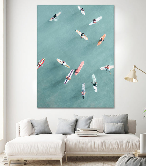 \"Surfers Ii\" Giant Art 72x54 Wall Art