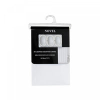 Peva Shower Curtain With 12 C Hooks 71x71 White