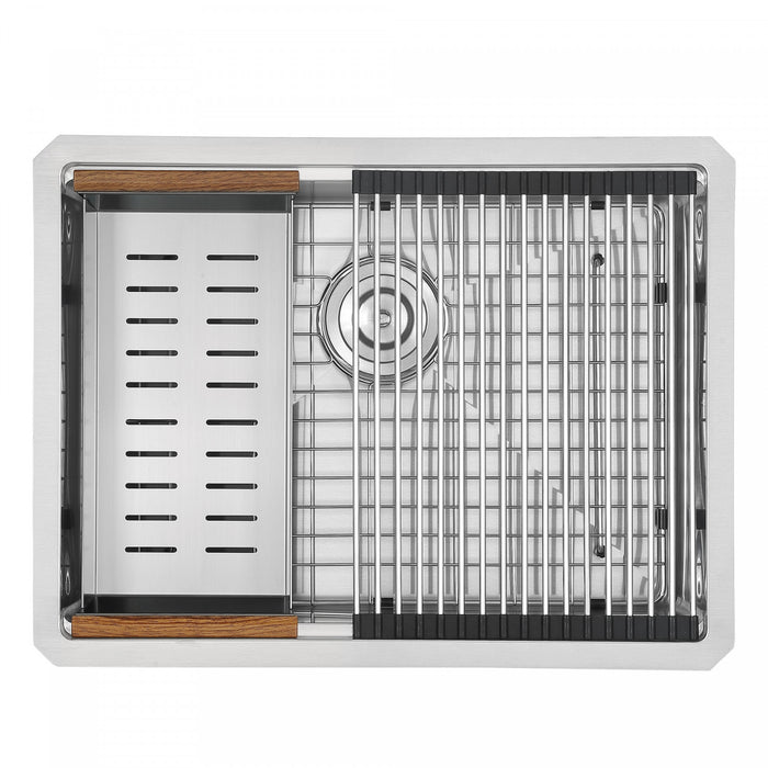 Ancona 25\" Undermount Workstation Kitchen Sink - AN-3370