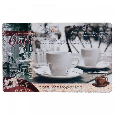 Plastic Placemat Coffee Break - Set of 12|Napperon en plastique d’inspiration « Pause-café » - ensemble de 12