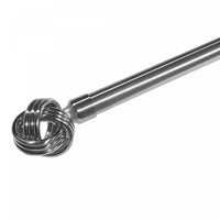 16/19mm Metal Drape Pole Set Knot - Nickel