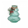 Christmas Tree Shaped Glass Vase with Pine Vases