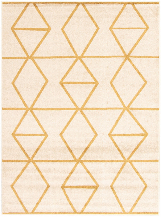 Anandi Ivory-Gold Area Rug - 3'11\" x 5'7\"