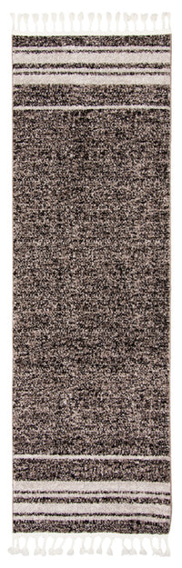 Vera Earth Taupe/Black Area Rug - 2'7