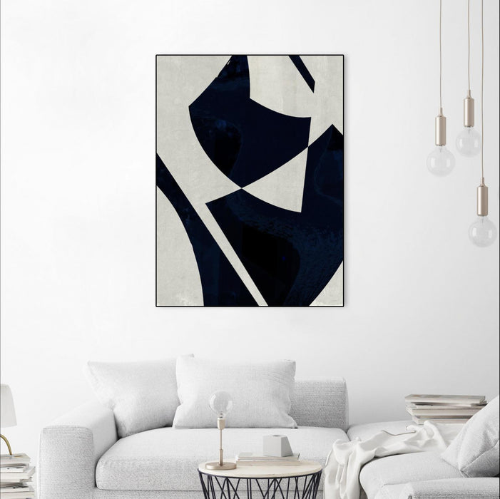 \"Black Machine I\" Canvas Framed Black 30x40 Wall Art