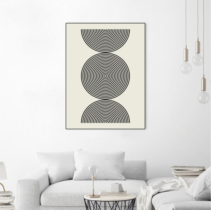 \"Simplicity Ii\" Canvas Framed Black 18x24 Wall Art