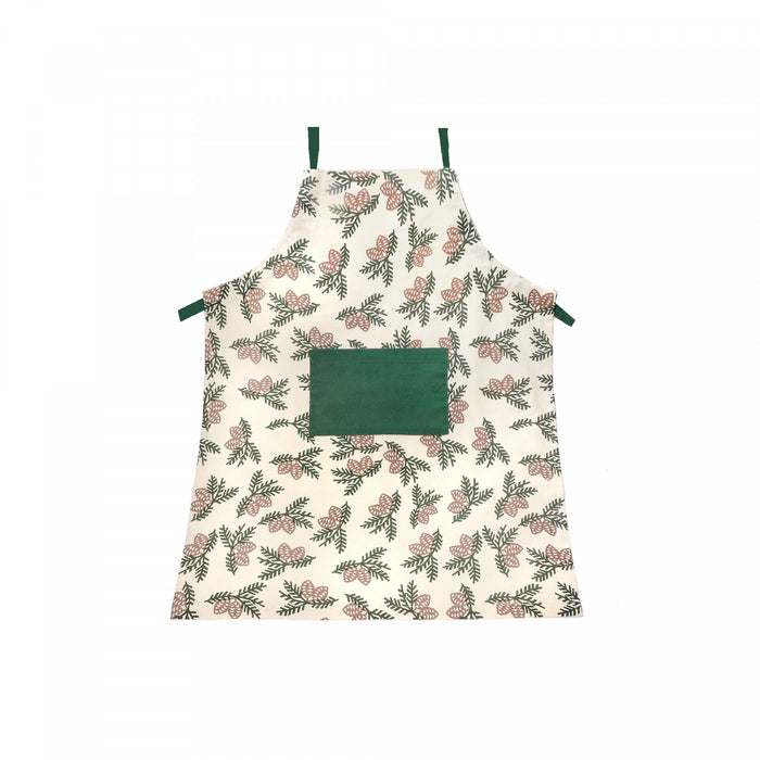 Cotton Apron Pinecone Kitchen Linen
