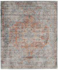 Baina Heriz Blue Area Rug - 6'7