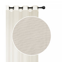 Voile Panel with Grommets Beige 54x84 - Set of 2