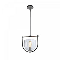Cheshire Black & Nickel 1-Light Pendant