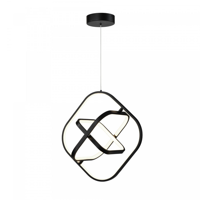 Sienna 30 W LED Square Black Pendant