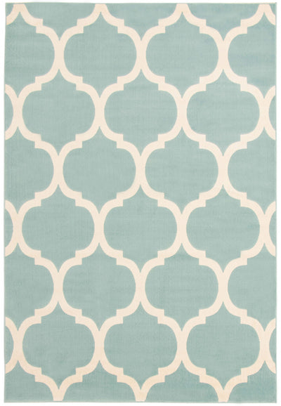 Aliya Aqua 5'3" x 7'7" Area Rug