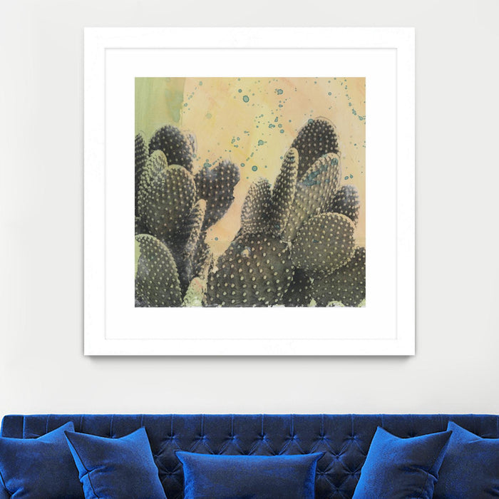 \"Desert Dreams Ii\" Matted and Framed White 30x30 Wall Art