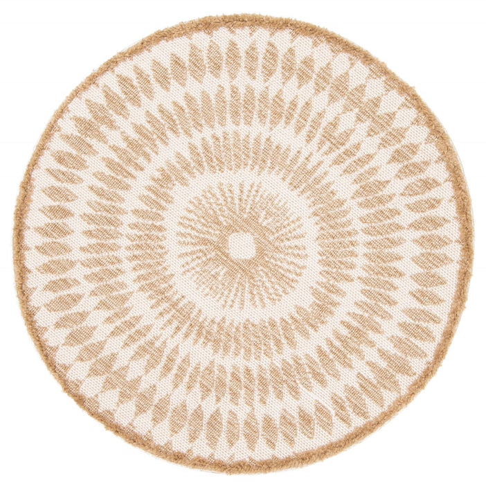 Blaine Taupe Area Rug - 8'0\" x 8'0\"