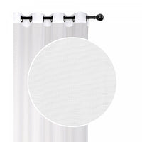 Voile Panel with Grommets White - Set of 2