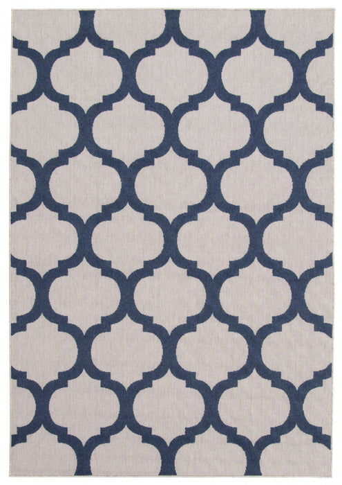 Sophie Grey-Navy Area Rug - 3'11\" x 5'7\"