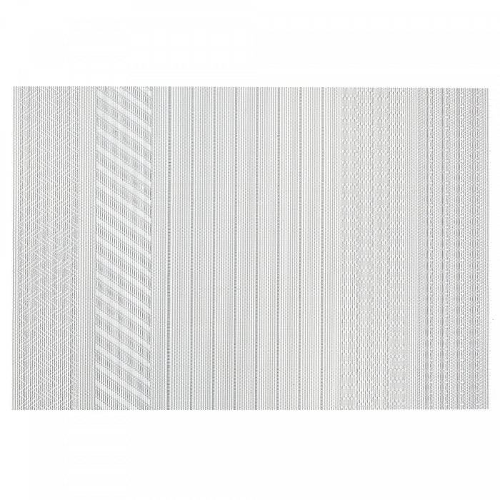 Vinyl Placemat Regalia Silver - Set of 12