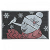 Rubber Snowman Cardinal Floormat