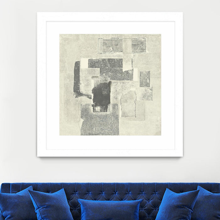 \"Camera Obscura\" Matted and Framed White 30x30 Wall Art