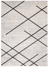 Damali Ivory/Black Machine Washable Area Rug - 6'0\" x 9'0\"