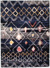 Makondo Classic Navy Blue Area Rug - 5'3\" x 7'3\"