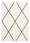 Helma Losange Cream Shag 3'11\" X 5'11\" Area Rug