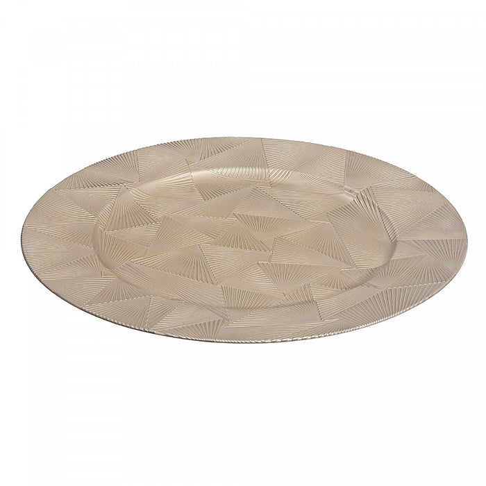 Charger Plate Trinity Champagne 13\" - Set of 6 Dinnerware