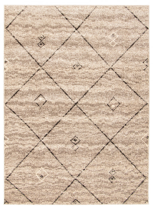 Grande Grey/Brown 6'7\" X 9'6\" Area Rug