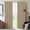 Allegheny Blackout Grommet Panel (pair) 54x84\" Taupe Window Panel 