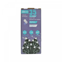 35 Lt 5mm LED Indoor Light Set Cool White Bulbs - Set of 2 Christmas Lights