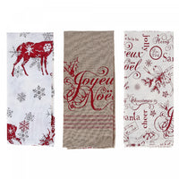 Printed Joyeux Noel Cotton Kitchen Towel