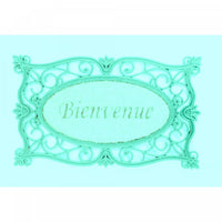 Victorian Bienvenue Rubber & Brush Floormat
