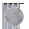 Jacquard Panel Chevron Grey 96\" - Set of 2 Drapes and Blinds
