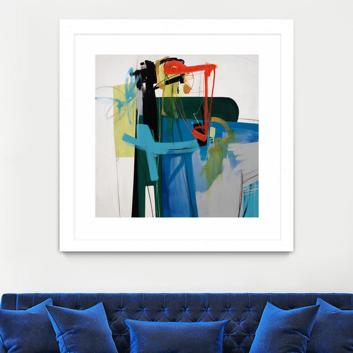 \"Return The Fork\" Matted and Framed White 30x30 Wall Art